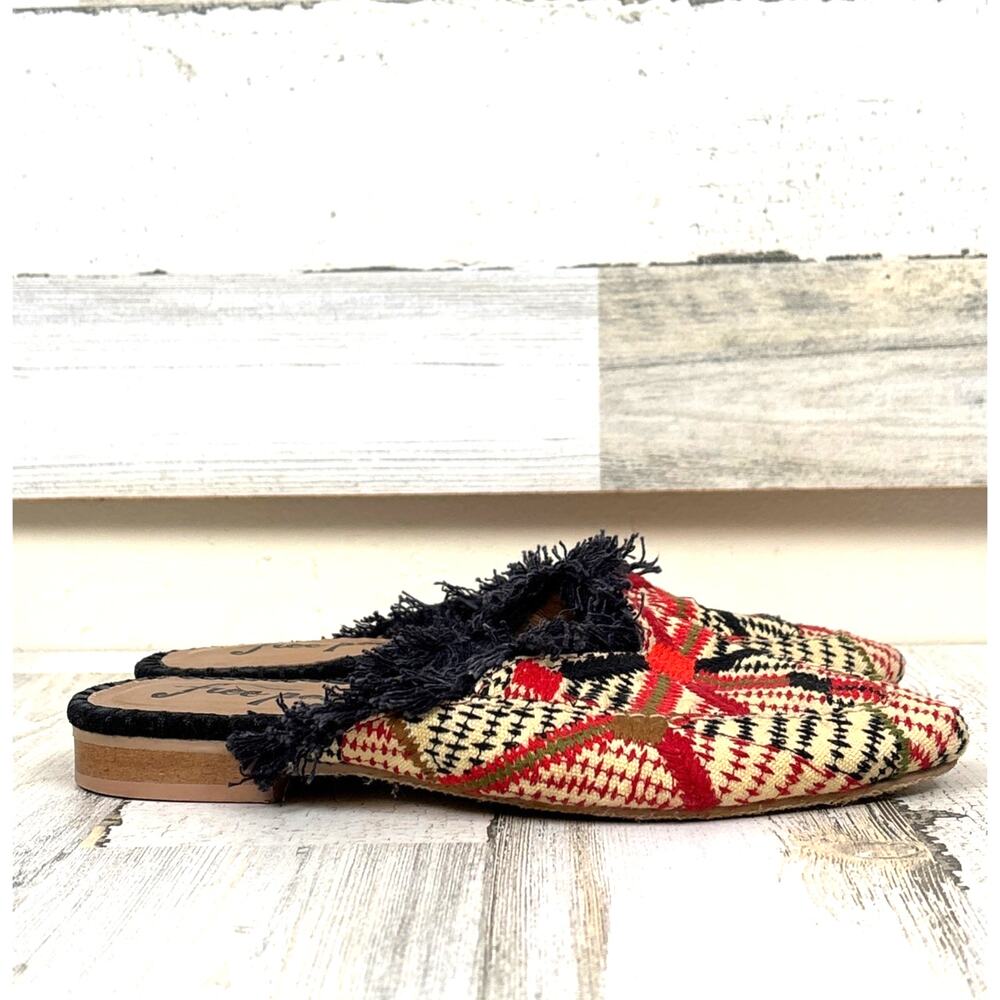 Free People New Port Fringe Slide Mules Womens EU 36 US 5.5 Multicolor Boho - Picture 8 of 8